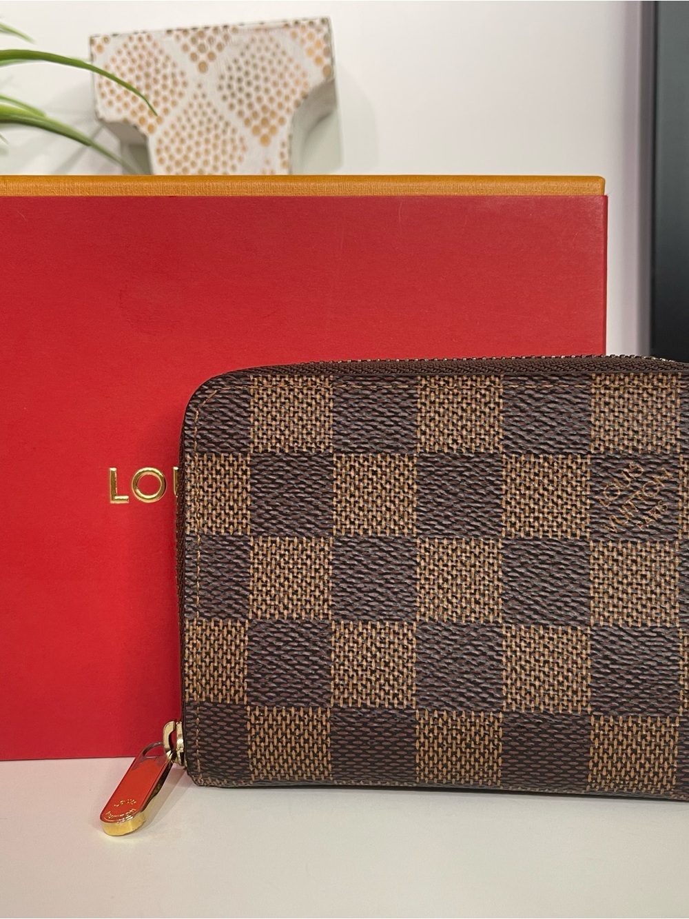 Louis Vuitton Damier Ebene Zippy Compact Card Holder